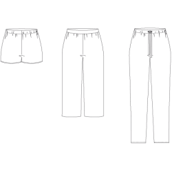 Snitmnster - Line2Line - T616 Ls buks med elastik i taljen