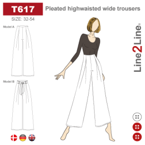 Snitmnster - Line2Line - T617 Hjtaljede kassebukser