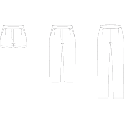 Snitmnster - Line2Line - T621 Buks med falsk falsk gylp og elastik bagp