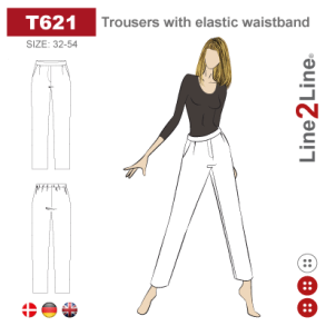 Snitmnster - Line2Line - T621 Buks med falsk falsk gylp og elastik bagp