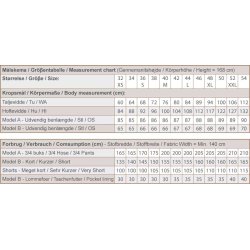 Snitm�nster - Line2Line  - T625 Culotte bukser / shorts med elastik bagp�