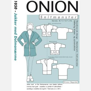 Onion 1050 - Jakke med Dolmanrme. Snitmnster