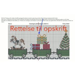 Juletr�st�ppe juletoget 2028-10 Str. 128 x 128 cm.
