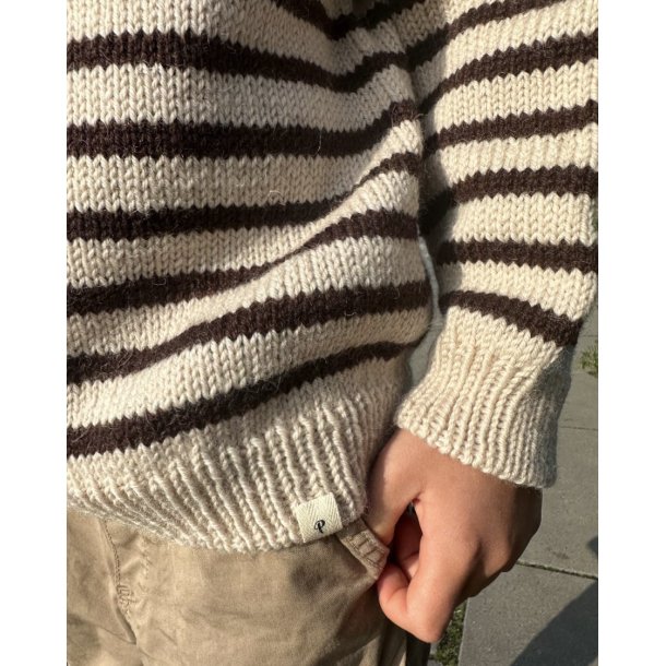 Seaside sweater strikkekit i Peer Gynt str. 1-2 r og 2-3 r