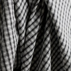 Seersucker Deep Charcoal  pr. 0,25 m - Atelier Brunette