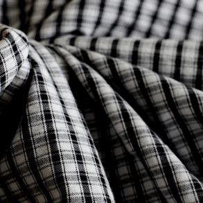 Seersucker Deep Charcoal  pr. 0,25 m - Atelier Brunette