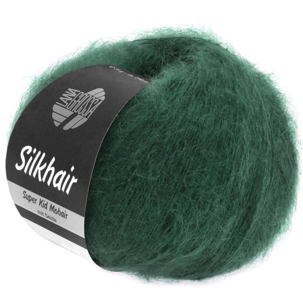 Lana Grossa Silkhair 110 M&oslash;rk gr&oslash;n
