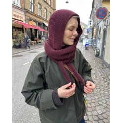 Sophie Hood i Snefnug Natur - Strikkekit fra PetiteKnit