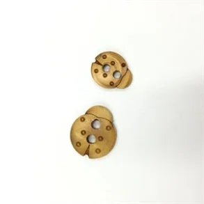 Tr� knap formet som Marieh�ne, 13 eller 18 mm - pr. stk.