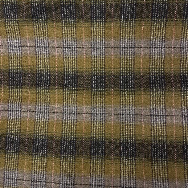 Italiensk uldstof med tern i grn - pr. 0,25 m