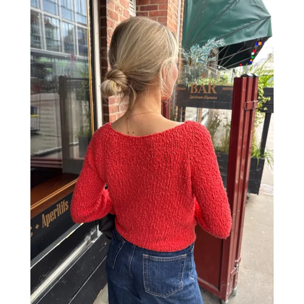 Wave Tee med lange �rmer - Strikkekit fra PetiteKnit