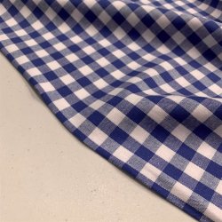 Kkkentern i mrkebl og hvid - pr. 0,25 meter