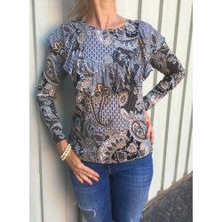 Onion 2077 - Top/Kjole med volant til strikstof. Snitm�nster