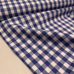 Kkkentern i mrkebl og hvid - pr. 0,25 meter