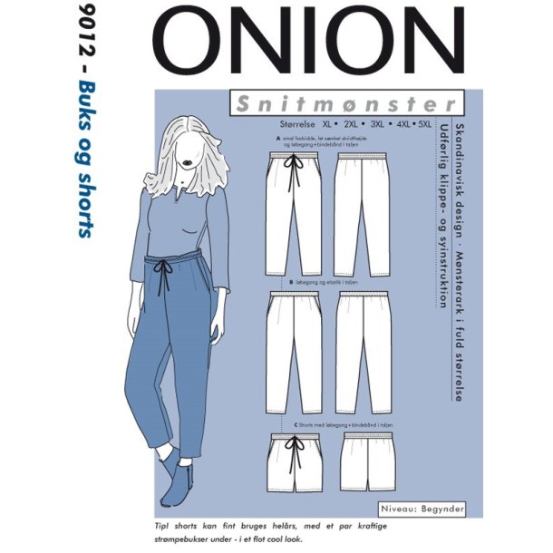 Onion 9012 - Buks og shorts - Snitmnster til plusstrrelser