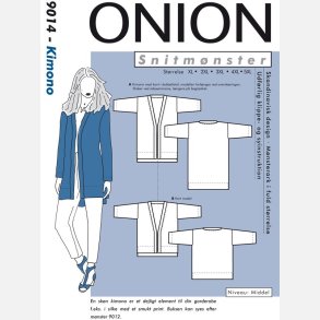 Onion 9014 - Kimono til plusst�rrelser. Snitm�nster