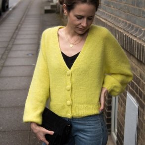 Balloncardigan - strikkeopskrift fra PetiteKnit