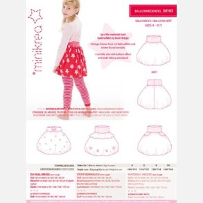 Ballonnederdel 4-10 r - MiniKrea mnster 30103