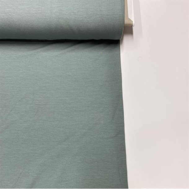 OEKO-TEX� French Terry med bambus i havgr�n - pr. 0,25 meter 