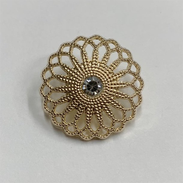 Blingknapper i guld, slv eller oxyderet slv - 4 strrelser