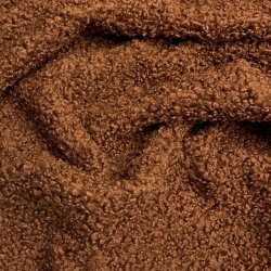 Bld boucl i chokoladebrun - pr. 0,25 meter