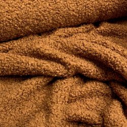 Bld boucl i gyldenbrun - pr. 0,25 meter