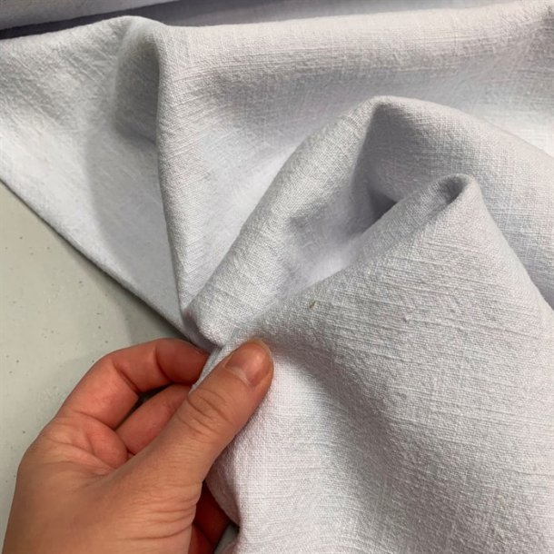 Bld, vasket hr kvalitet i hvid fv. 1 - pr. 0,25 meter