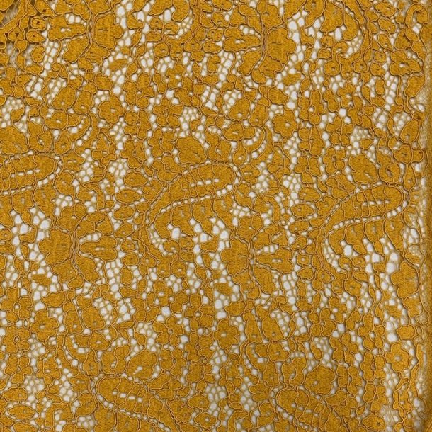 Blonde med paisley mønster i gul - pr. 0,25 meter