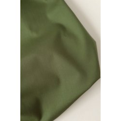 Bomuld / viskose med strk i dyb kaki farve - pr. 0,25 meter