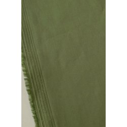 Bomuld / viskose med strk i dyb kaki farve - pr. 0,25 meter