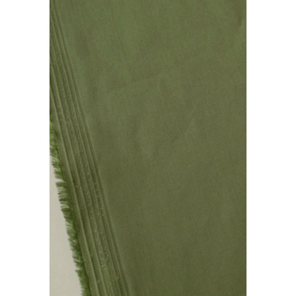 Bomuld / viskose med strk i dyb kaki farve - pr. 0,25 meter