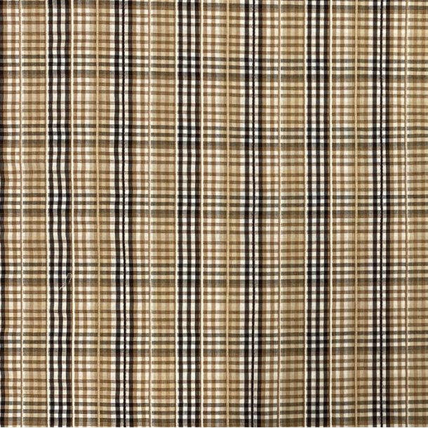 Bomuld / viskose med tern i camel - pr. 0,25 meter 