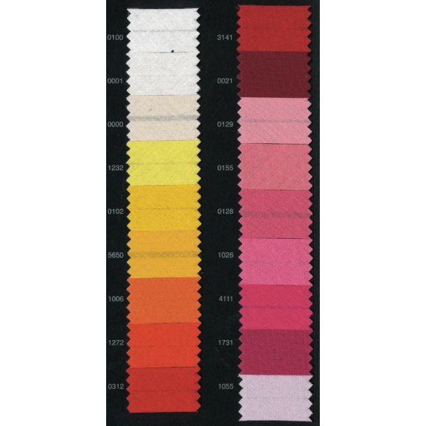 Bomulds skrbnd, 54 farver 