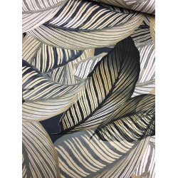 Bomuldslrred m. strk, med smukke blade - pr. 0,25 meter