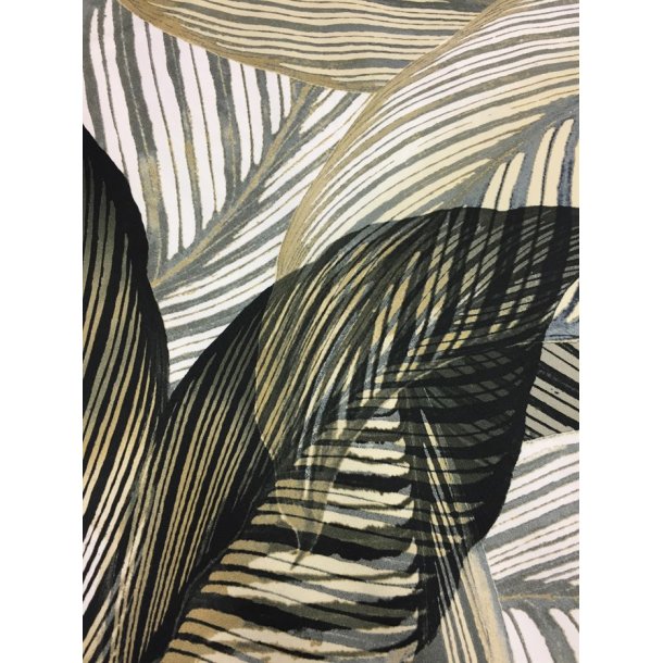 Bomuldslrred m. strk, med smukke blade - pr. 0,25 meter