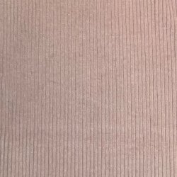 Bredriflet bomuldsfljl i lys rosa - pr. 0,25 meter