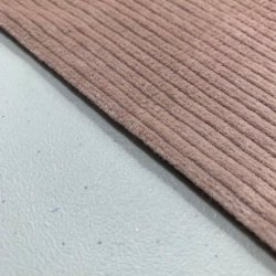 Bredriflet bomuldsfljl i lys rosa - pr. 0,25 meter