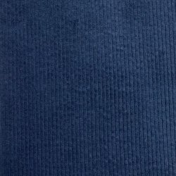 Bredriflet bomuldsfljl i mrkebl - pr. 0,25 meter