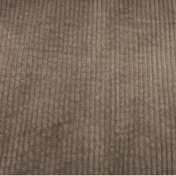 Bredriflet bomuldsfljl i brun - pr. 0,25 meter