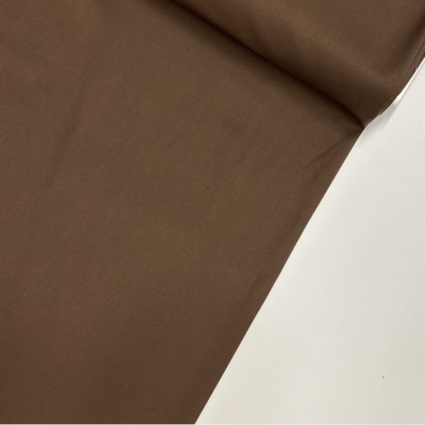 Brun buksestof i viskose / polyester - pr. 0,25 meter