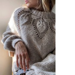 Chunky Dahlia Voksen - strikkeopskrift fra le knit / Lene Holme Samse