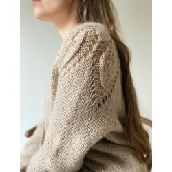 Chunky Dahlia V-neck Cardigan - strikkeopskrift fra le knit / Lene Holme Samse