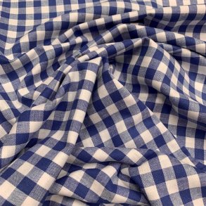 Kkkentern i mrkebl og hvid - pr. 0,25 meter