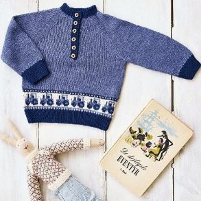 Traktorbluse - strikkekit med Esther garn by Permin