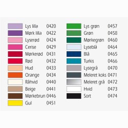 Hobbyfilt i 23 forskellige farver - pr. meter