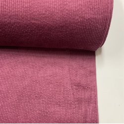 Bredriflet bomuldsfljl i fuchsia - pr. 0,25 meter