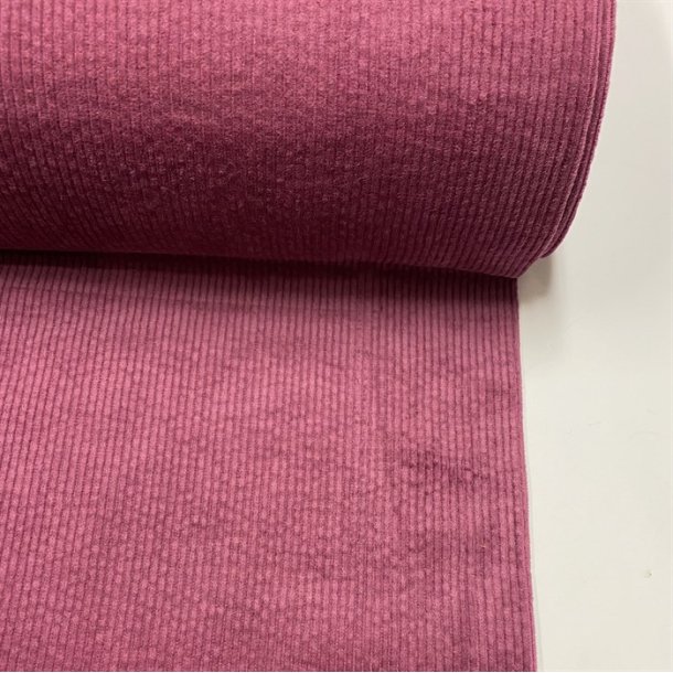 Bredriflet bomuldsfljl i fuchsia - pr. 0,25 meter