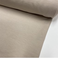 OEKO-TEX French Terry med bambus i lys beige - pr. 0,25 meter 