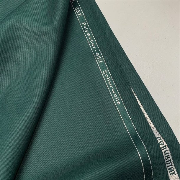 Gabardine Royal i flaskegrn - pr. 0,25 meter 