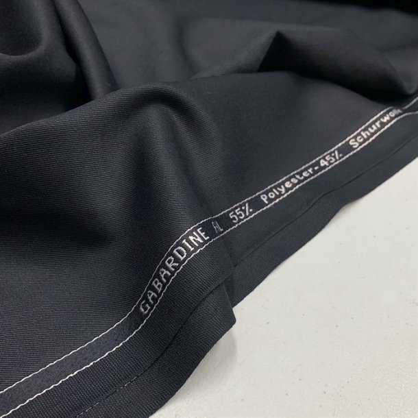 Gabardine Royal i dyb marinebl - pr. 0,25 meter